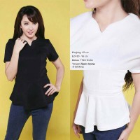 Jual FLODING PEPLUM TOP blouse baju kerja atasan wanita murah Murah