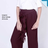 Jual SACCI PLEATED PANTS kulot jogger celana panjang bawahan wanita murah Murah