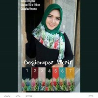 Jual grosir jilbab/jilbab murah/jilbab segi empat bunga nanas Murah