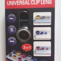 Jual Universal Clip Lens 3 in 1 - Macro, Wide, Fish Eye Berkualitas Murah