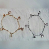 Jual gelang tangan rantai kitty dewasa bisa jadi gelang kaki anak ada krinc Murah