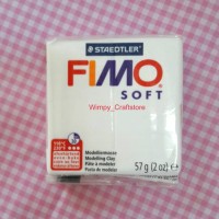Jual FIMO SOFT WHITE 57Gr Bahan POLYMER CLAY Putih Premo BJD Murah