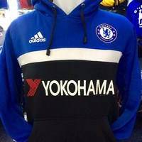 Jual hoodie chelsea biru hitam yokohama Murah