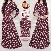 Jual Maxi Kembang, brown Murah