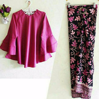 Jual lk KB bella fanta stelan setelan kebaya wisuda batik songket etnik mod Murah