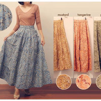 Jual ROK PANJANG SUSUN MAXI BATIK KATUN Cotton Etnik Ethnic Etnic Murah