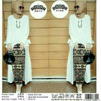 Jual Kayla Batik Songket 3 in 1 White Murah