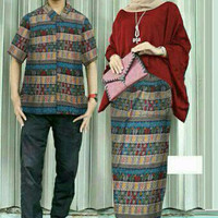Jual Couple Etnik Maroon Murah