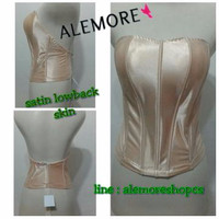 Jual kamisol model lowback bahan satin Murah