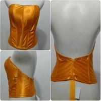 Jual longtorso lowback satin plus cup bra Murah