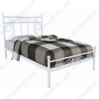 Ranjang bed besi no 3 medium orbitrend vicenza putih uk 120 cm bandung