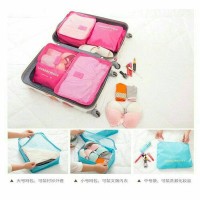 Jual Travel Set 6 in 1 Bag Organizer / Tas Penataan Dalam Koper Murah