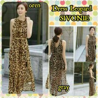 Jual HV501 Longdress Leopard Sivonie KODE BIS555 Murah