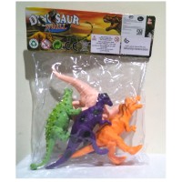 Jual KP3772 Mainan figure karet dinosaurus besar 4pcs Di KODE TYR3828 Murah