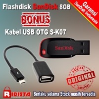 Jual Flashdisk Sandisk Cruzer Blade 8GB+Bonus OTG J361 Murah