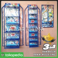 Jual Rak Gantung set 3in1 Karakter (Tas, Sepatu, Jilbab) + Resleting Murah Murah