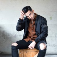 Jual Jaket Kulit Bomber Mild Original Parasut High Quality Waterproof New ! Murah