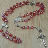 Jual Rosario red square crystal Murah