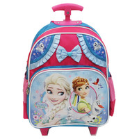 Jual Tas Disney Frozen Pita Renda Trolley Anak Sekolah TK - Pink Biru Murah