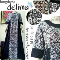 Jual Promo longdress gamis tali 4 delima batik cap Murah