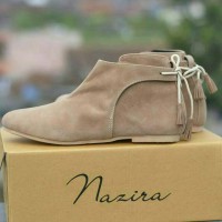 Jual Nazira Boots Ballets Women Creem Suede Murah