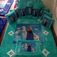 Jual karpet bulu rasfur full set printing motif KARAKTER FROZEN Murah