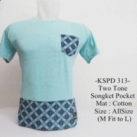 Jual Kaos Lengan Pendek Distro Keren Model Two Tone Songket Pocket
- 313 Murah