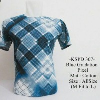 Jual Kaos Lengan Pendek Distro Keren Model Two Tone Songket Pocket - 307 Murah