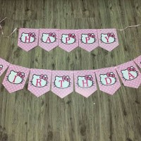 Jual banner flag hello kitty Murah