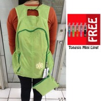 Jual Trend's Tas Ransel Waterproof Backpack - Hijau + Gratis Tongsis Mini Murah