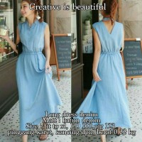 Jual KP2357 Long Dress Denim Dress 0117 KODE TYR2413 Murah