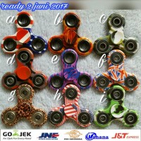 Jual 19 - Fidget Spinner Motif Sablon Army, USA, Fire, Leopard dll Murah