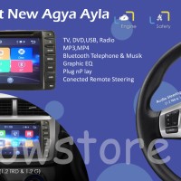 Jual Head Unit OEM Fit New Agya Ayla 2017 mer SKELETON Murah