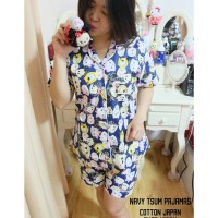 Jual KP353 Std Navy Tsum Pajamas Setelan Wanita 0141 KODE TYR409 Murah