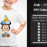 Jual OP270 Kaos Baju Anak Perempuan Tsum Tsum 13 Motif KODE Bimb747 Murah
