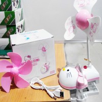 Jual Kipas CLIP Meja HELLO KITTY Fan USB Hello Kitty Fan Ki Diskon Murah