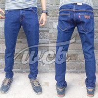 Jual CELANA JEANS LEVIS SLIM FIT BIOWASH KEREN / BIRU TUA Murah