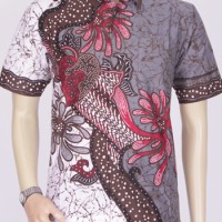 Jual Baju Kemeja Batik Ekslusif Khas Pekalongan 2614 // Kemeja Denim Pria Murah