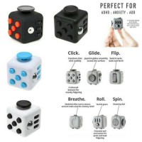 Jual fidget cube (spin, click, glide, flip, roll breathe) hot new toys 2017 Murah