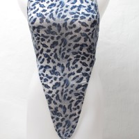 Jual Thong Leotard / Baju Senam belakang kecil Motif Leopard Biru Size L Murah