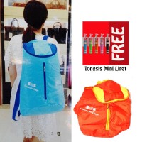 Jual Trend's Tas Ransel Besar Backpack Waterproof Jingga - Gratis Tongsis M Murah