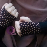 Jual Manset Jempol Choco Polkadot by Orika/Handsock Jempol motif Murah