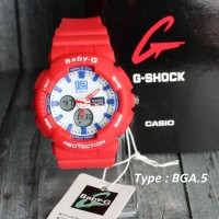 Jual Jam Tangan Casio Baby G merah /Skmei/qnq/analog/digital/wanita*BGA5 Murah