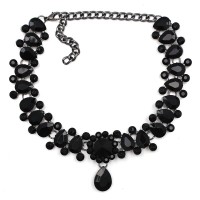 Jual Kalung Choker Wanita keren dan mewah dengan batu Rhinestone Murah