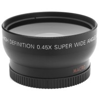 Lensa Wide / 45x Super Wide Angle Lens 52mm For Nikon D5100 D3200 D310