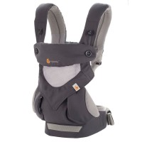 Jual Gendongan Bayi Ergo Baby 360 4 Position Cool Air Carbon Grey Terbaru Murah