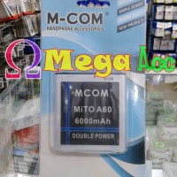 Jual Baterai Mito A60 Double Power 6000 mAh Original M Com ( BA00076 ) Murah