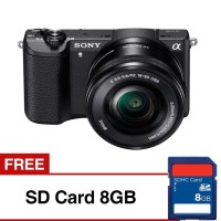 Sony Alpha a5100 Kamera Digital Mirrorless -16-50mm-24.3 MP+SDHC 8GB