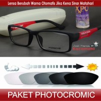 Jual KACAMATA + LENSA PHOTOCROMIC MINUS/BACA ANTIRADIASI FRAME CEWEK/PRIA Murah