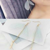 Jual Anting Earring Fashion Korea Butterfly Wing Panjang (A0ACC6A) Murah